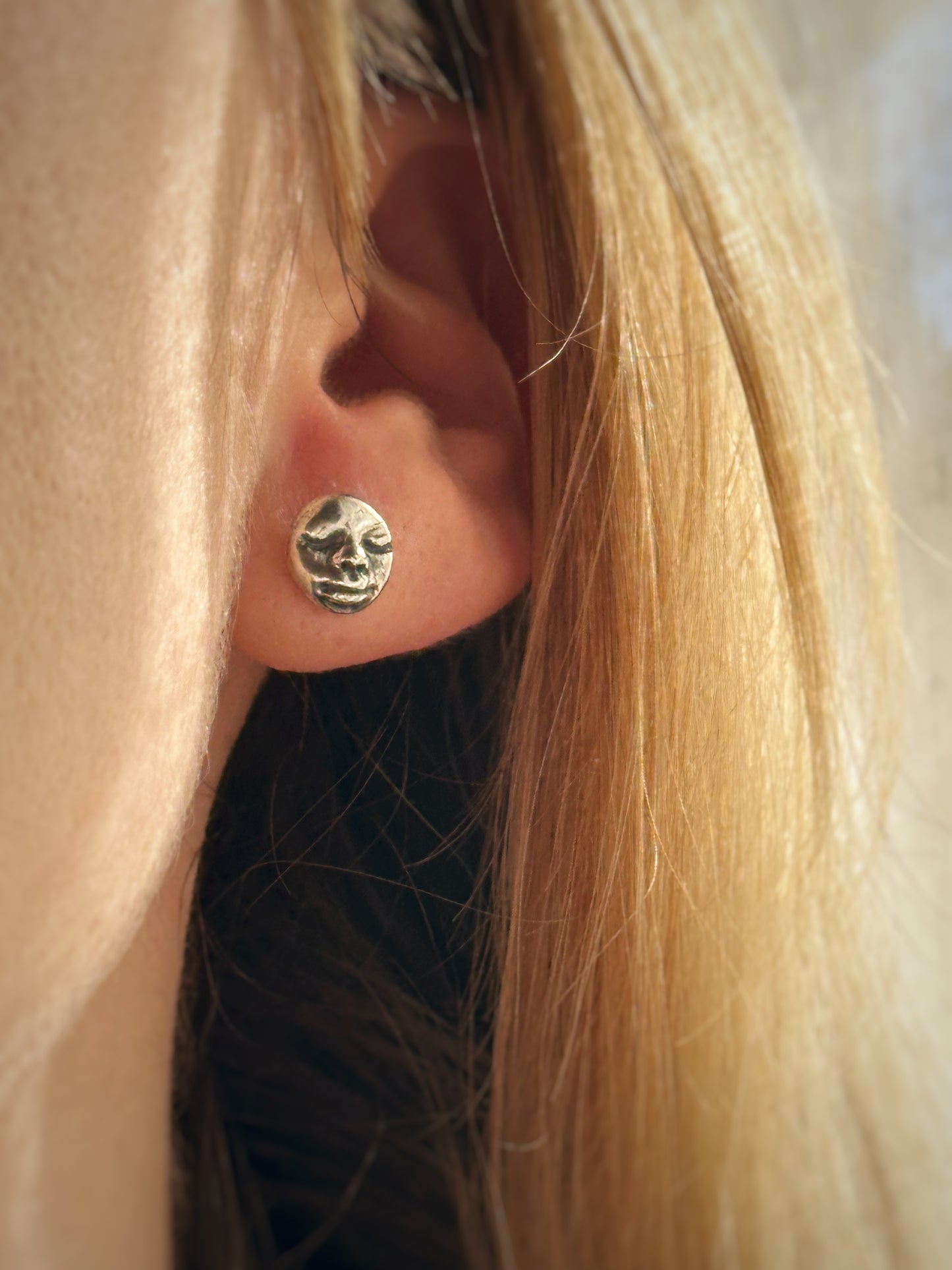 Moon Face Studs